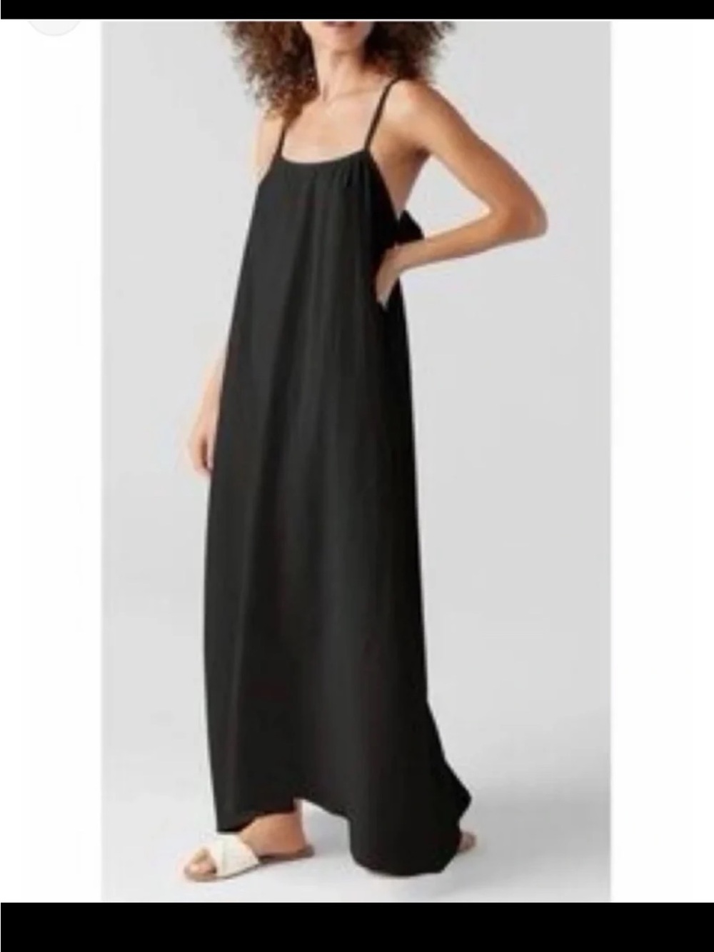 Sol Angeles Joni Maxi Gauze Dress in Black 
size XL/XXL